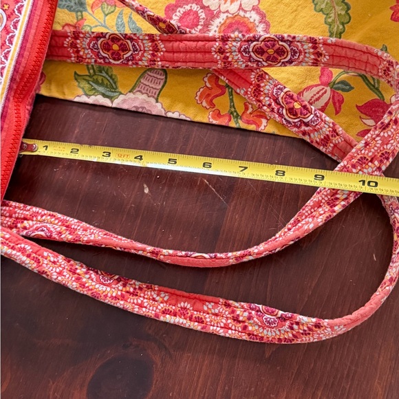 Vera Bradley orange batik X-Large all-over print Tote weekender duffel bag - Picture 5 of 11